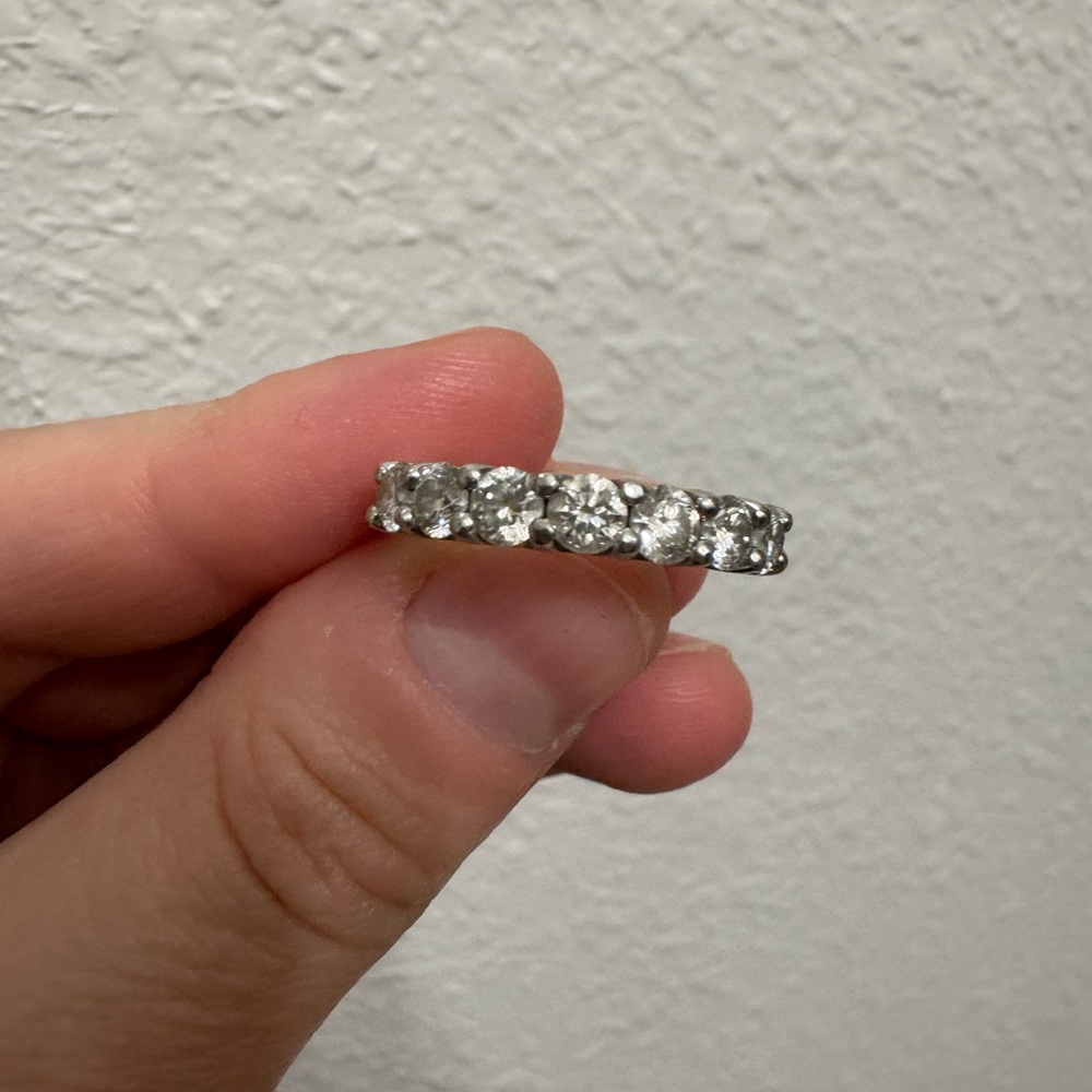 Blue Nile Luna Seven Stone Diamond Ring in Platinum